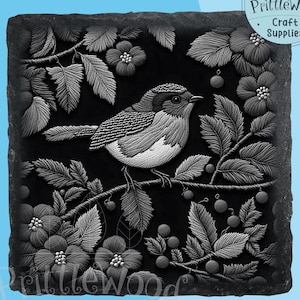 Robin png, Fichier laser png, Fichier laser, Lightburn, Xtool, Glowforge, Co2, illusion 3D, gravure d'oiseau, laser ardoise, fichier numérique, robin png