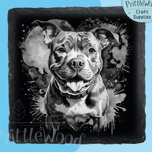 pitbull png file, Laser File, Lightburn, Xtool, Glowforge, Co2, bully png, 3d illusion, dog engraving, slate laser, nature, digital file