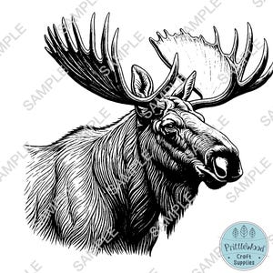 Moose Png, moose Svg, glowforge svg, lightburn file, moose laser engrave, chopping board, laser file, moose  Clipart Vector, engraving file