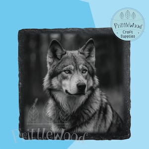 wolf png file, Laser File, Lightburn, Xtool, Glowforge, Co2, wolf png, 3d illusion, wolf engraving, slate laser, adventure, digital file