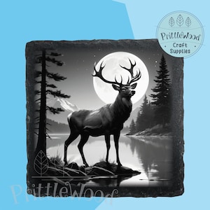 Hirsch png datei, Laser File, Lightburn, Xtool, Glowforge, co2, Hirsch Laser, Adventure png , Gravur, Schiefer Laser, Natur png, digitale Datei