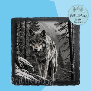 Laser png datei, Laser File, Lightburn, Xtool, Glowforge, Co2, Wolf png , 3D Illusion, Wolf Gravur, Schiefer Laser , Abenteuer, digitale Datei