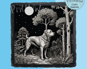 Hund png, Laser png-fil, Lightburn, Xtool, Glowforge, CO2, skog, vild, hundgravyr, skifferlaser, digital fil, hundlaserfil, hund png