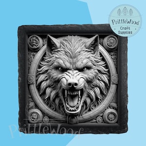 Laser png file, wolf Laser, Lightburn, Xtool, Glowforge, Co2, wolf png, 3d illusion, wolf engraving, slate laser, adventure, digital file