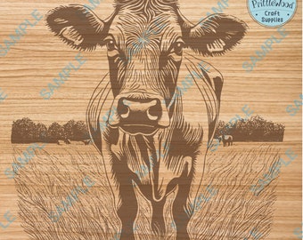 かわいい牛 PNG、牛 SVG、glowforge SVG、ライトバーン ファイル、レーザー彫刻、まな板、レーザー ファイル、牛のクリップアート ベクター カッティング、彫刻ファイル