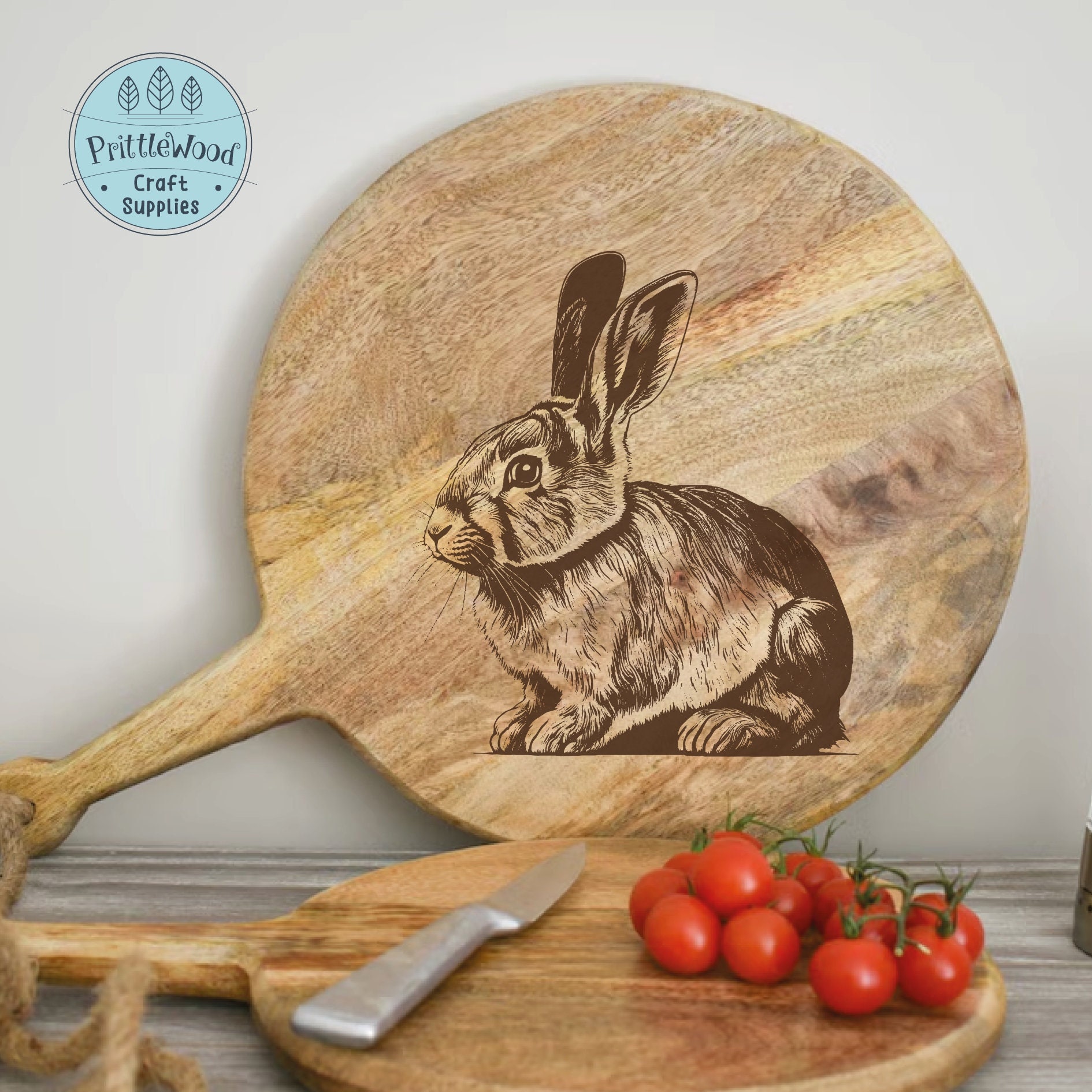 Rabbit Png, Rabbit Svg, Glowforge Svg, Lightburn File, Laser Engrave ...