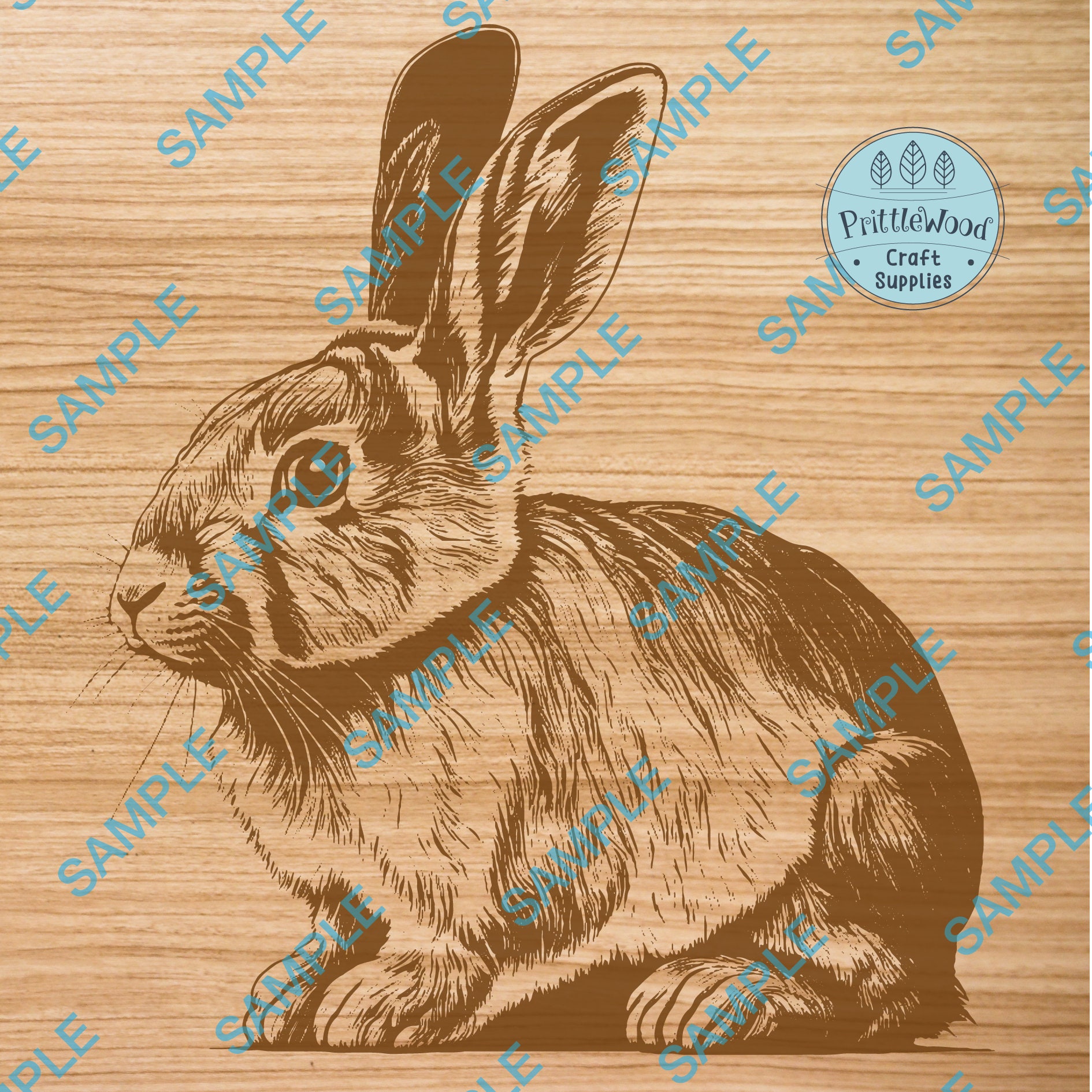 Rabbit Png, Rabbit Svg, Glowforge Svg, Lightburn File, Laser Engrave ...