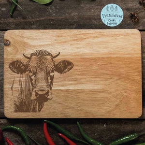 Vaca linda PNG, vaca Svg, glowforge SVG, archivo Lightburn, grabado láser, tabla de cortar, archivo láser, corte vectorial de vaca, archivo de grabado