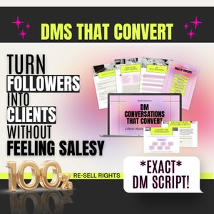 Direct Messages that Convert Followers into Customers | Increase Sales | DM Marketing | Direct Message Marketing, Conversations that Convert