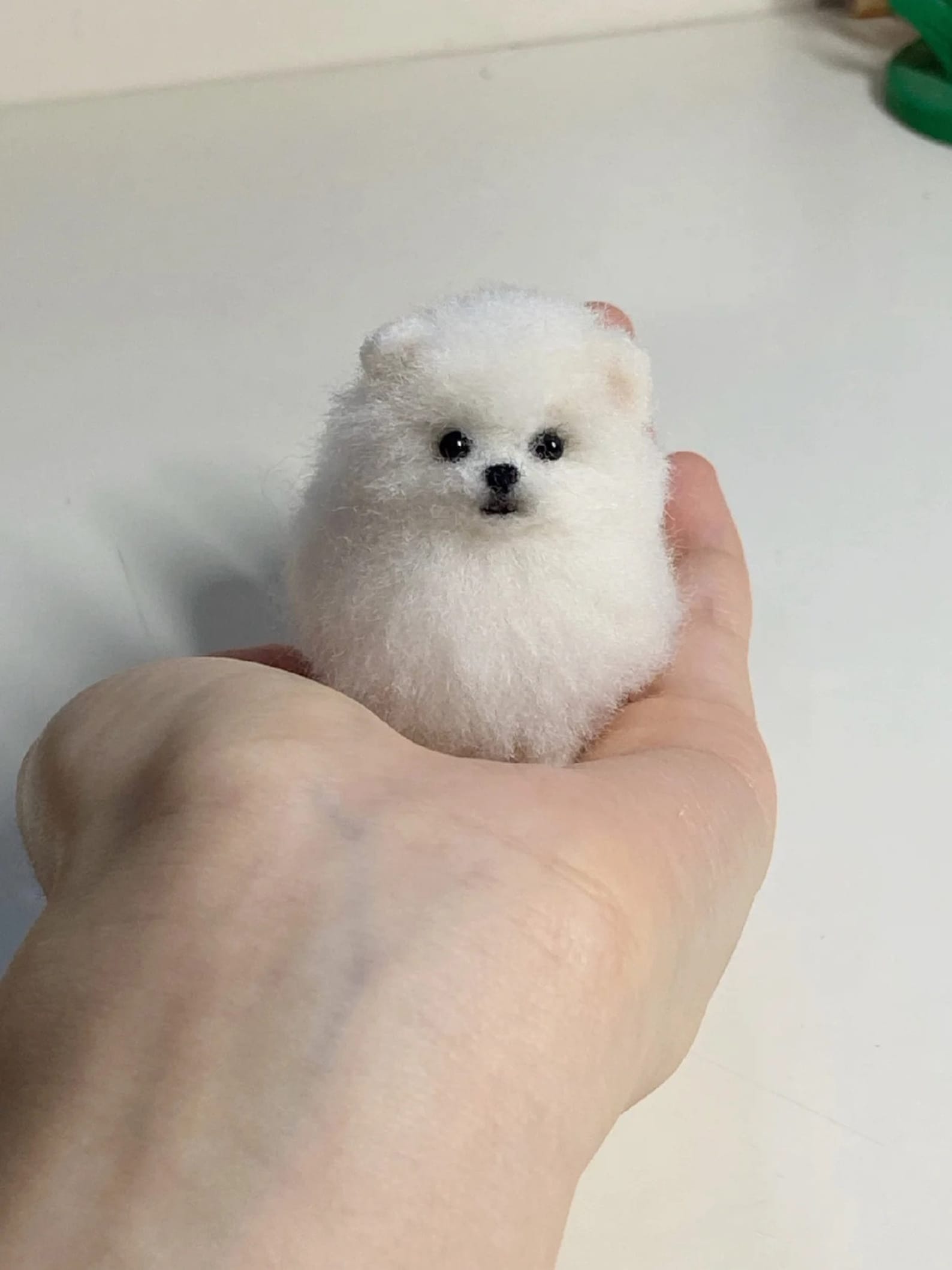 Needle Felted Dog,pomeranian,pet Replica Puppy,felted Wool Crafts