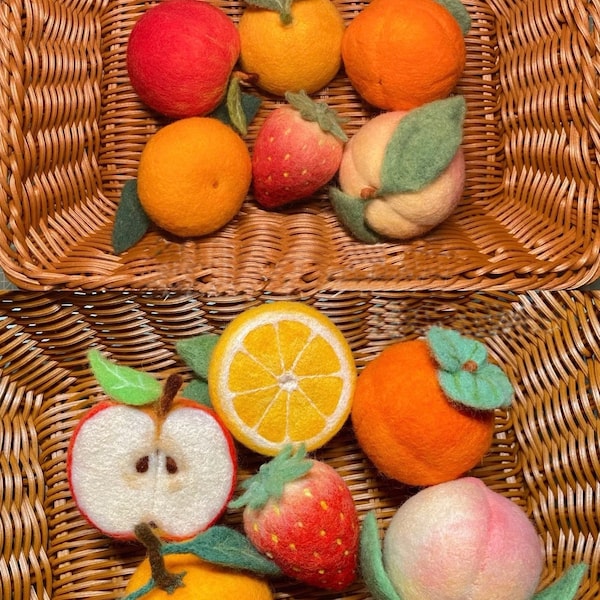 Felt Fruits - Etsy