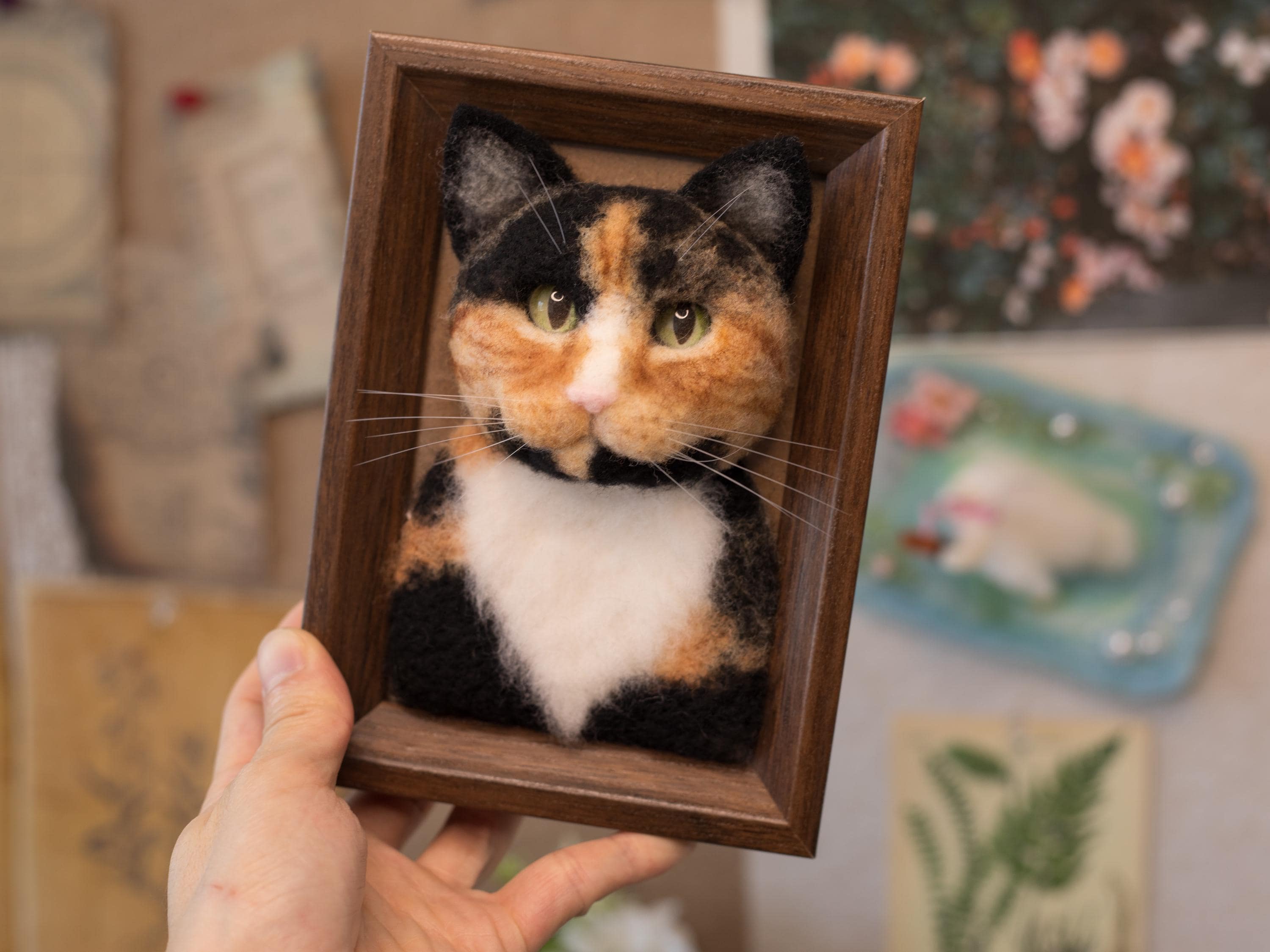 Halloween3d Wool Felt Pet Portrait | CUSTOM Wool Pet