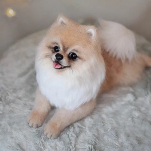 Needle Felted Dog,Pet Replica Puppy,Felted Wool Crafts,Small Felted Decorations,Gifts For Her,Gifts For Dog Lovers,Christmas gift