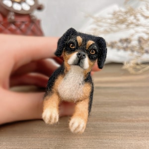 Needle Felted Dog,Pomeranian,Pet Replica Puppy,Felted Wool Crafts,Felted Miniature,Small Felted Decoration,Gifts For Her,Gift For Dog Lovers