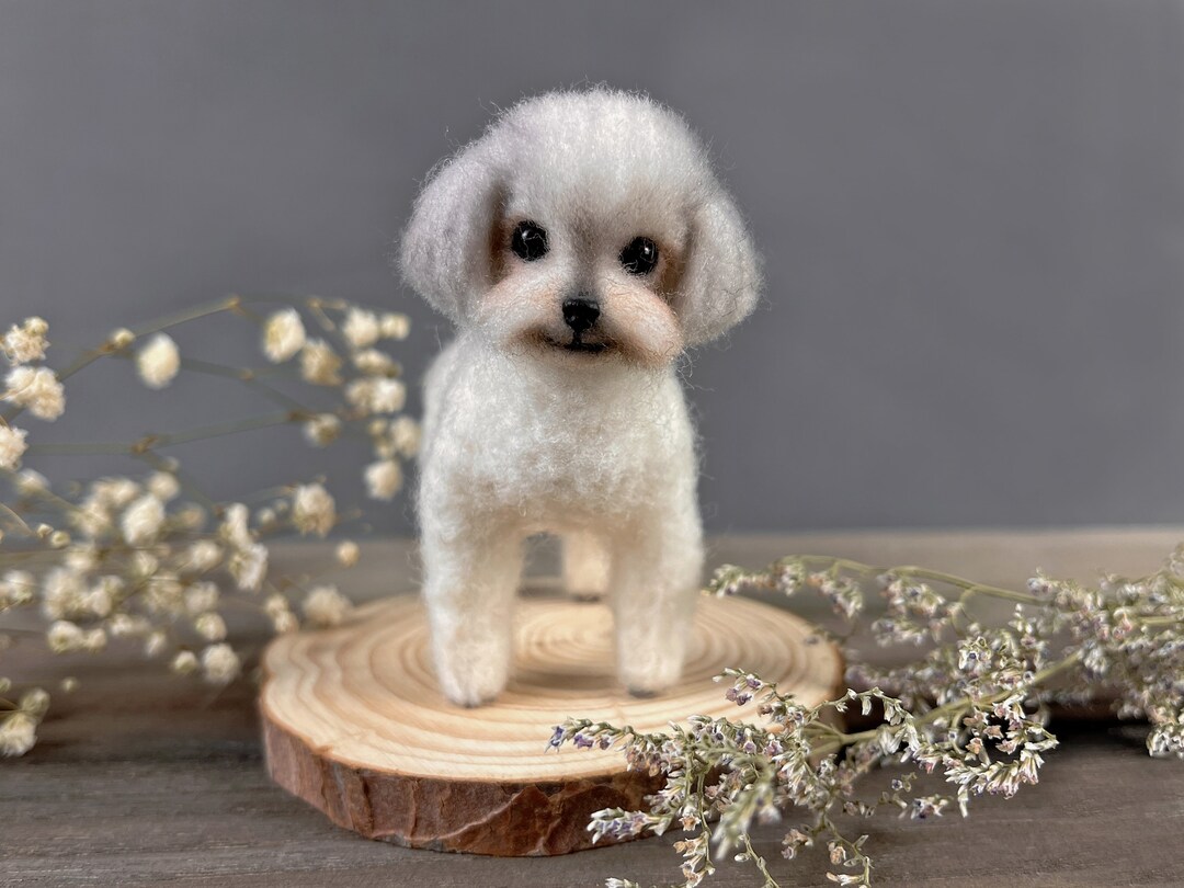 Felted Pets Needle Felted Dog,pomeranian,pet Replica Puppy,felted Wool Crafts ...