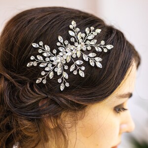 Pearl Beaded Wedding Hair Combs, Floral Hair Accessory, Leaf Bridal Headpiece, Hair Accessories For Women, Accessories Hair Ornaments