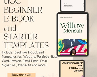 UGC Success Kit - Beginner EBook & Templates (Canva)