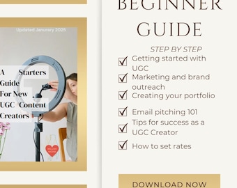 UGC Beginner Guide eBook: Portfolio & Marketing Tips (Digital Download)