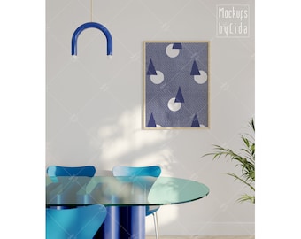 Boho Frame Mockup: Modern Art Display (Digital Download)