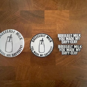 Funny Movie Quote Magnet, Sticker, Words Combo - Chappelle Show - “Breast Milk….”