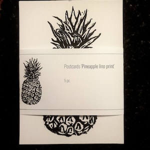 Cartolina 'Ananas - da linoprint'