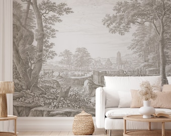Majestic trees removable wall mural art brush material 23