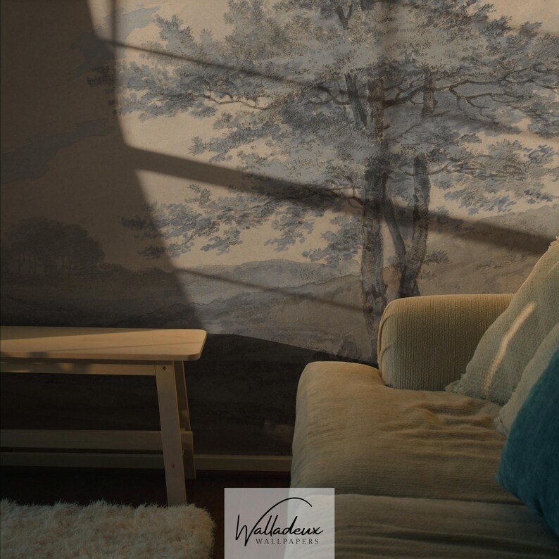 Vintage tree removable wall mural peel and stick material 10 画像 2