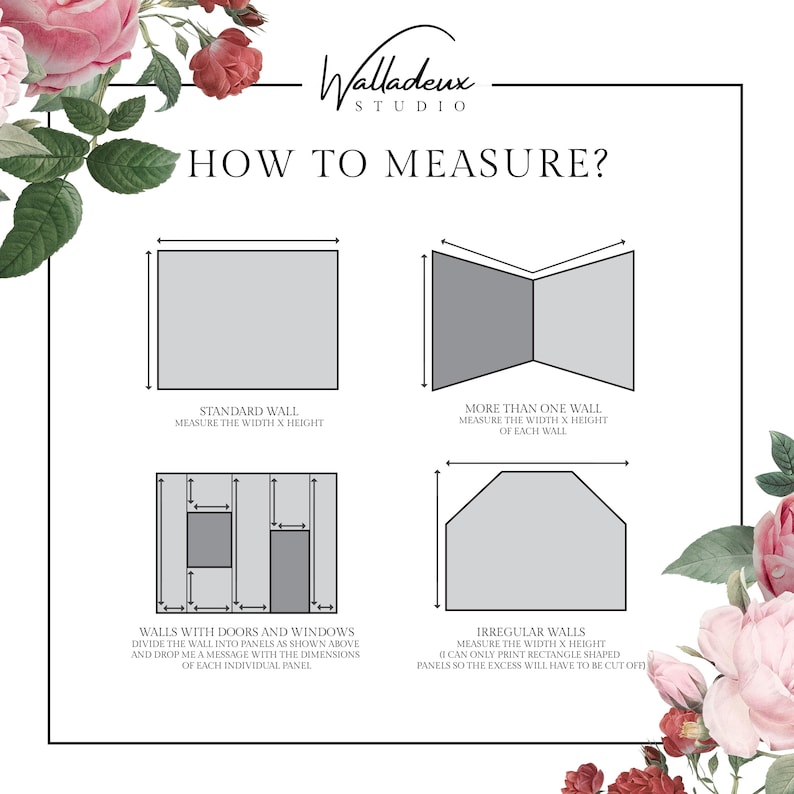 how to measure a flower arrangement