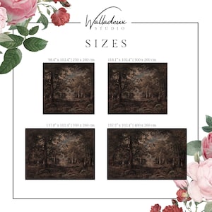 Gloomy Woodland Dark Moody Aesthetic Removable Wall Covering 35 - Etsy