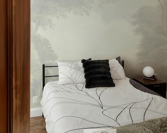 Pale trees removable wall mural  for breathtaking look 24