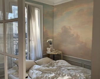 Pastel delicate clouds vintage decor for walls or ceilings 40