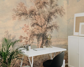 Retro view with stunning landscape wall decoration 34