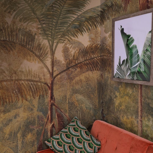 Mystery jungle removable wall mural dark wallpaper 14