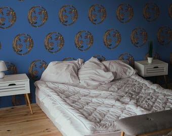 Japanese Tiger Wallpaper, Oriental Wall Mural, Bold Statement 89