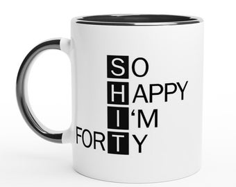 Tazza per il 40° compleanno - Idea regalo perfetta per il 40° compleanno per lei o per lui