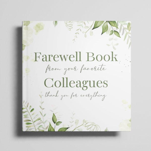 Farewell Book for Colleagues - Colleague Leaving Gift - Heartfelt Messages for Coworkers
