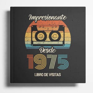 Libro de visitas personalizado 50 cumpleaños Álbum de recuerdos y firmas Regalo para hombre y mujer - Fiesta de cumpleaños 50 años