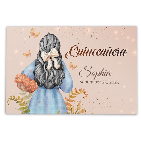Personalized Quinceaera Guest Book: Custom 15th Birthday Keepsake - Etsy Personalized Quinceaera Guest Book: Custom 15th Birthday Keepsake - Etsy