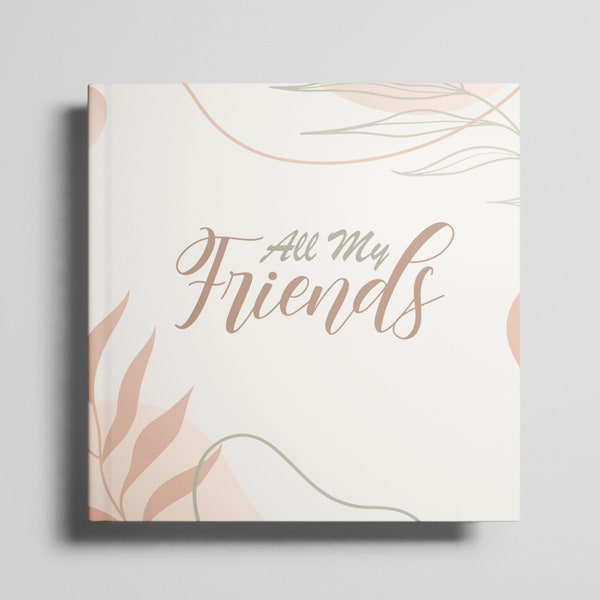 Vriendschapsherinneringsboek volwassenen: vriendenboek met harde kaft voor het vastleggen van dierbare momenten - ideaal vriendschapscadeau