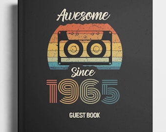 60th birthday guest book - 60th birthday gift for him and her - 60th birthday party - keepsake memory book 60th birthday - 60 years birthday