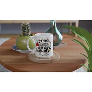 Danke Lehrerin mit Herz Tasse - Personalisiertes Geschenk zum Abschied, Ruhestand & Dankeschön für Lehrer Bild 3