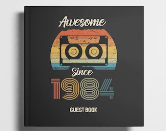 40th birthday guest book - 40th birthday gift for him and her - 40th birthday party - keepsake memory book 40th birthday - 40 years birthday