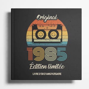 Livre d'or pour le 40e anniversaire - Cadeau d'anniversaire 40 ans pour femme ou homme, album photo souvenirs et vœux