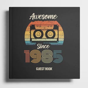 Livre d'or 40e anniversaire - cadeau 40e anniversaire pour lui et elle - 40e anniversaire - livre souvenir 40e anniversaire - 40 ans