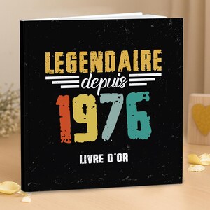 Livre d’or 50e anniversaire – Cadeau souvenir pour femme ou homme