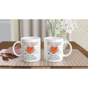 Pflegekraft Tasse - Abschiedsgeschenk für Pfleger & Pfelgerin mit Herz, Kaffeetasse Pflegepersonal Geschenk Pflegeausbildung image 3