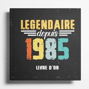 Livre d'or pour le 40e anniversaire - Cadeau d'anniversaire 40 ans pour femme ou homme, album photo souvenirs et vœux