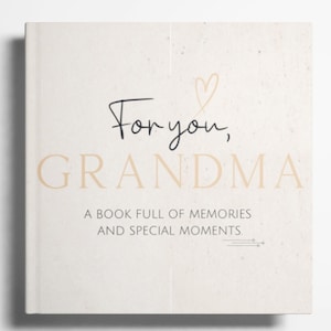 Personalized Grandma Memory Book - Grandmother Grandchild Gift, Custom Granny Journal, Unique Memory Album for Grandma