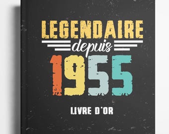 Livre d'or pour le 70e anniversaire - Cadeau d'anniversaire 70 ans pour femme ou homme, album photo souvenirs et vœux
