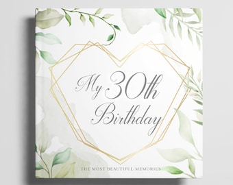 30th birthday guest book 30 years birthday gift present - 30th birthday him her